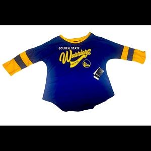 NWT NBA Warriors 3/4 sleeve t-shirt